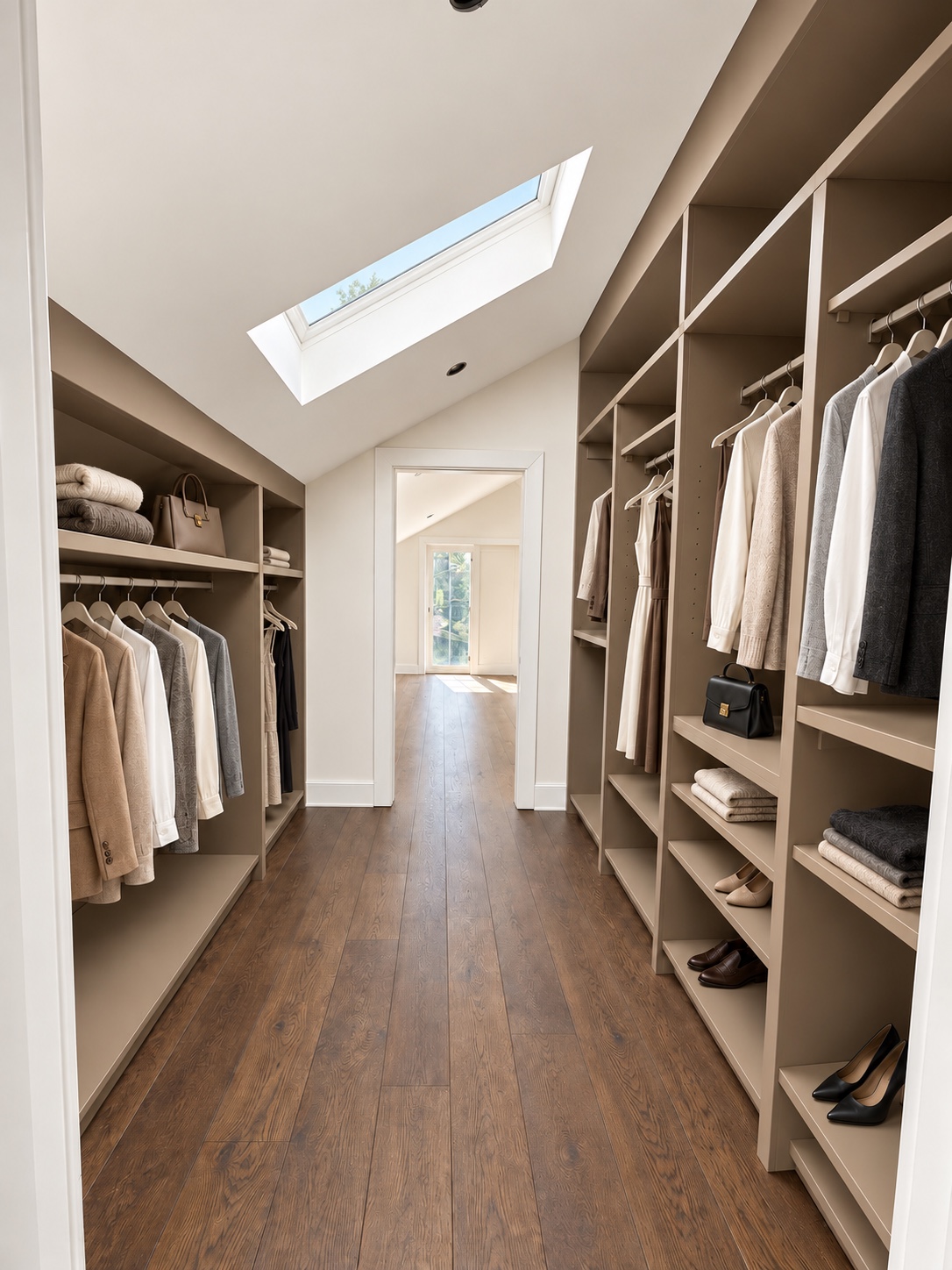 Conceptual rendering of a walk-in closet