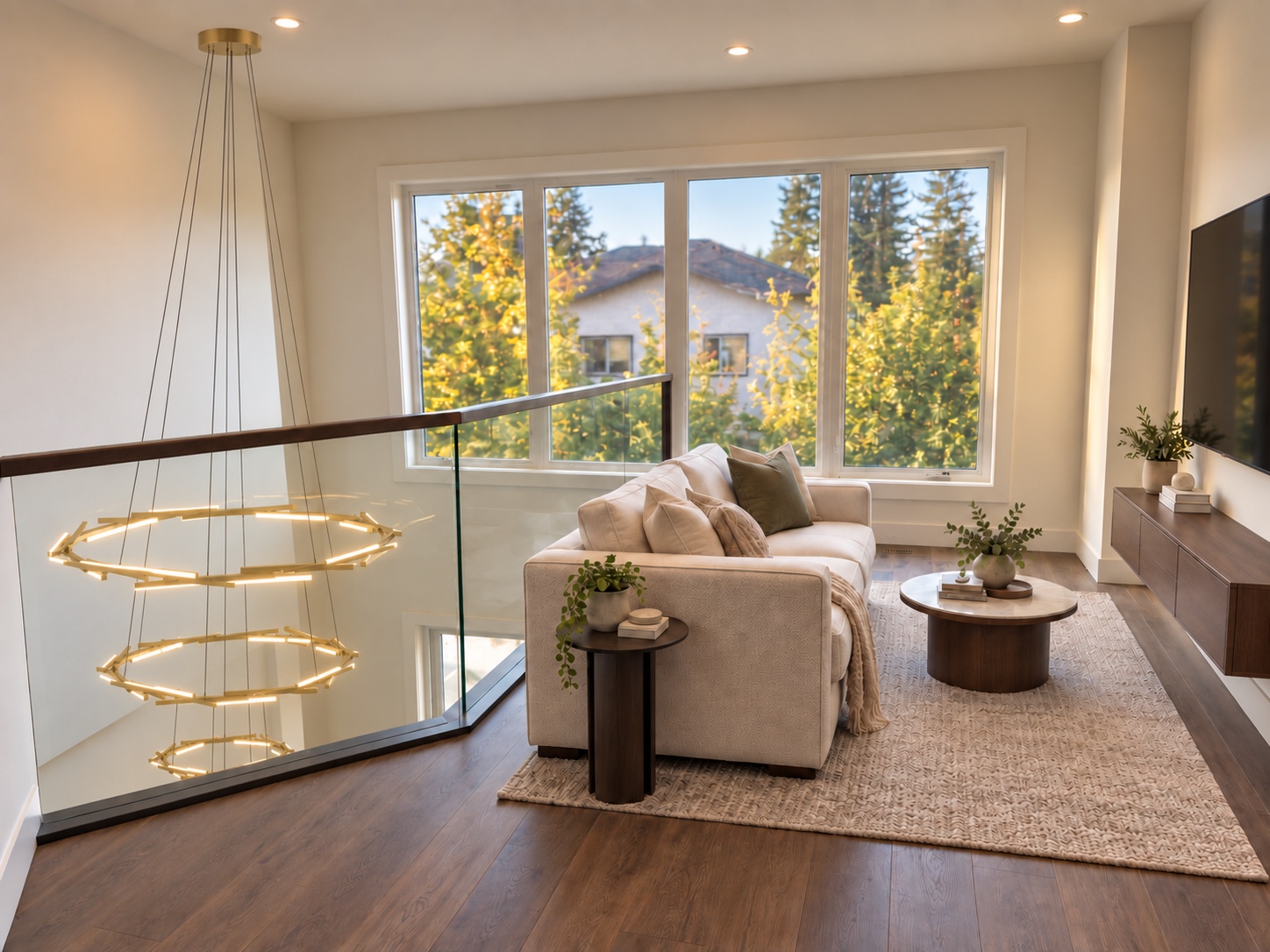 Conceptual rendering of the loft by the double-height space