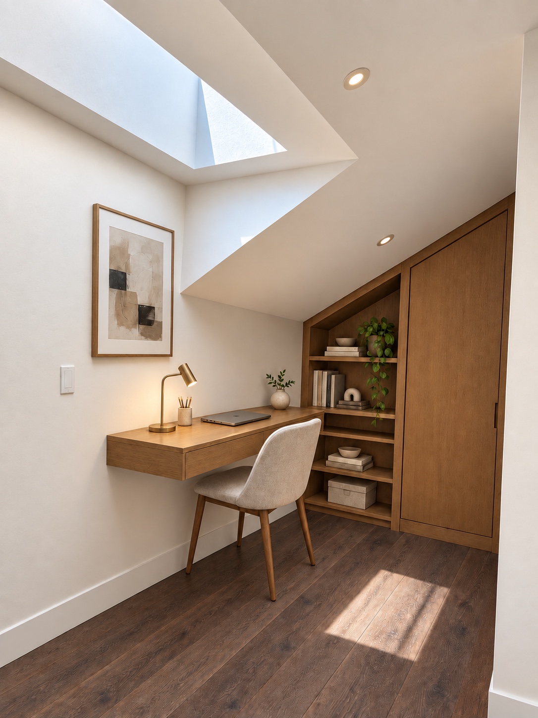 Conceptual rendering of a built-in study area